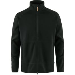 Fjällräven Övik Fleece Zip Sweater M Men’s Fleeces Black Main Front 65517