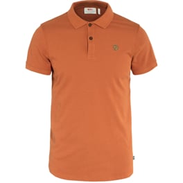 Fjällräven Övik Polo Shirt M Men’s T-shirts & tank tops Brown, Orange Main Front 59405