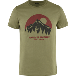 Fjällräven Nature T-shirt M Men’s T-shirts & tank tops Green Main Front 49842