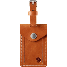 Fjällräven Leather Luggage Tag Unisex Travel accessories Brown Main Front 20045