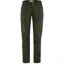 Fjällräven Karla Pro Trousers Curved W Women’s Outdoor trousers Dark green, Green Main Front 56467