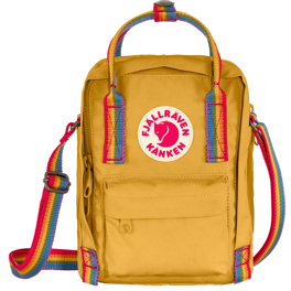 Fjällräven Kånken Rainbow Sling Unisex Shoulder bags Yellow Main Front 74018